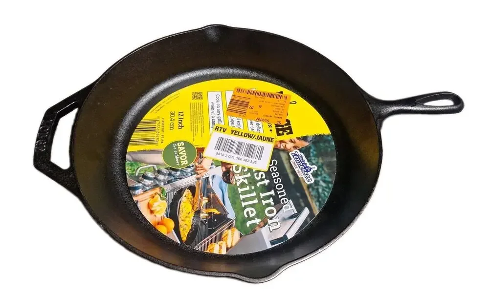 Lodge Logic L10SKSTOT 12 in Cast Iron Skillet F7194 Cracked Read Description As‑